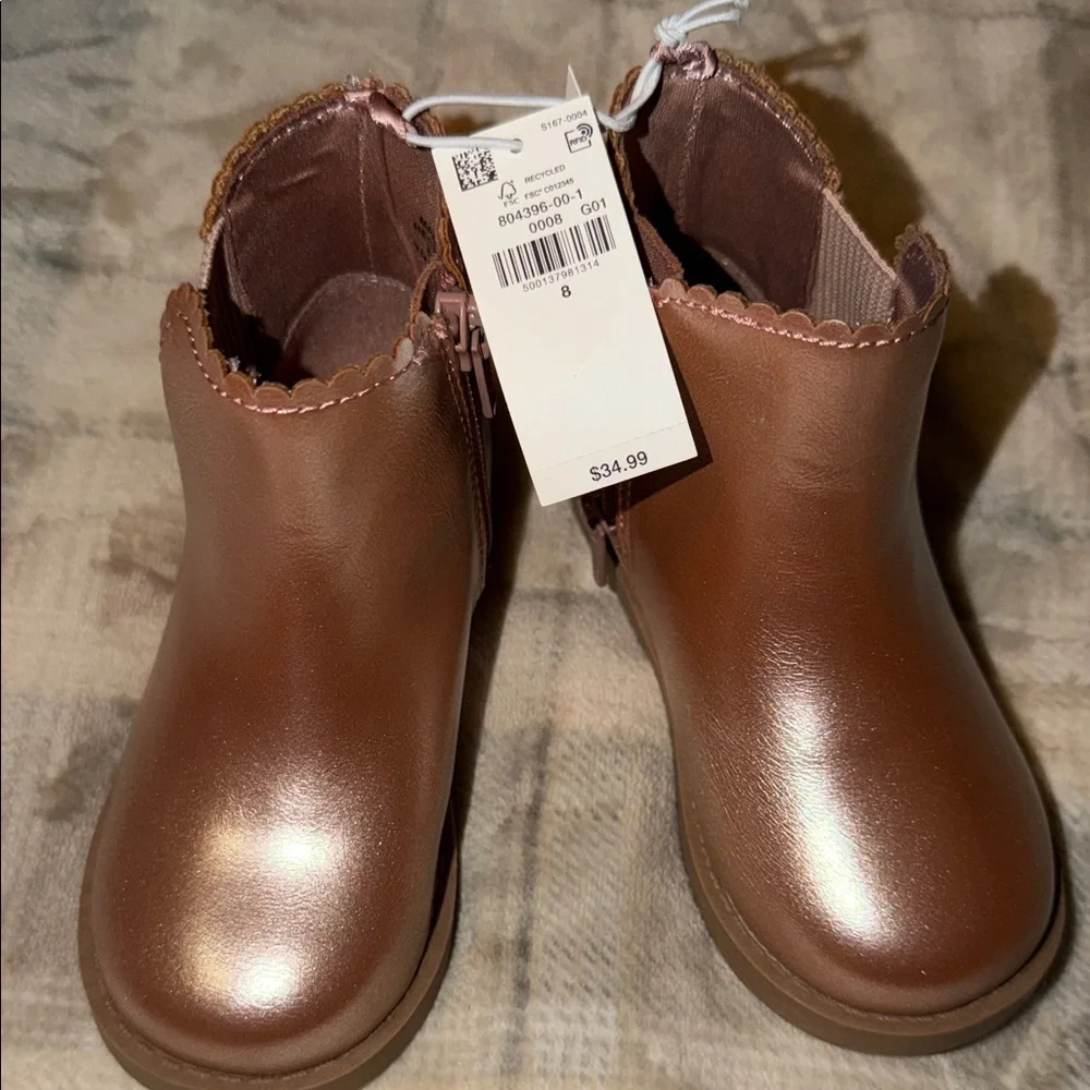 Old Navy Metallic Brown Kids Boots